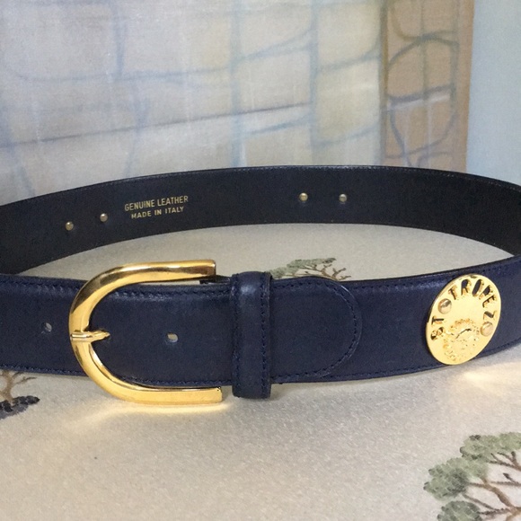 francogiarri Accessories - Francogiarri  Leather Belt & Gold Tone Medallions